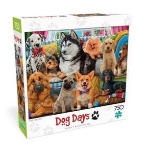 Buffalo Games Dog Days Funny Puppies 750 pc Jigsaw Puzzle